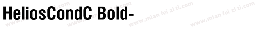 HeliosCondC Bold字体转换